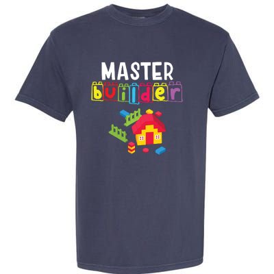 Master Builder Building Blocks Brick Builders Toys Gift Garment-Dyed Heavyweight T-Shirt