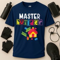 Master Builder Building Blocks Brick Builders Toys Gift Performance Shirt