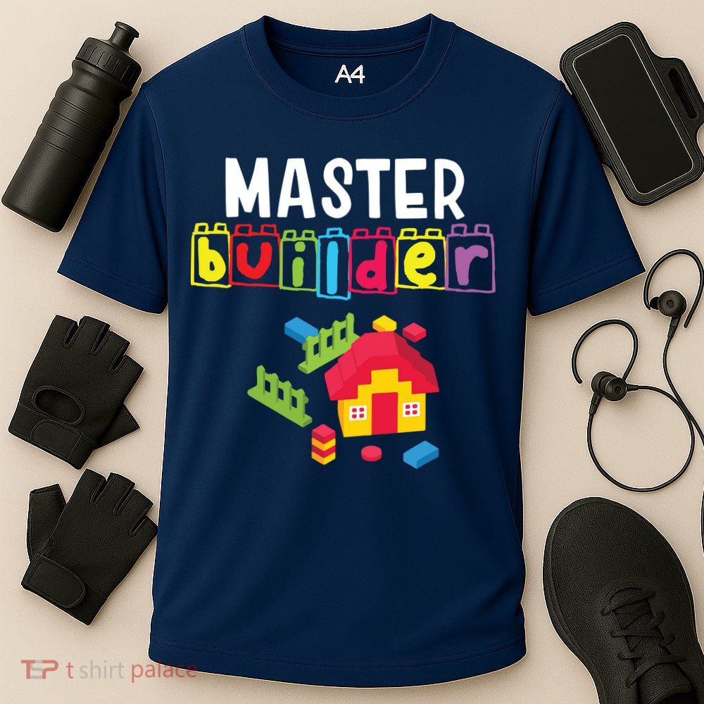 Master Builder Building Blocks Brick Builders Toys Gift Performance Shirt