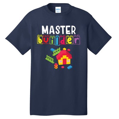 Master Builder Building Blocks Brick Builders Toys Gift Tall T-Shirt