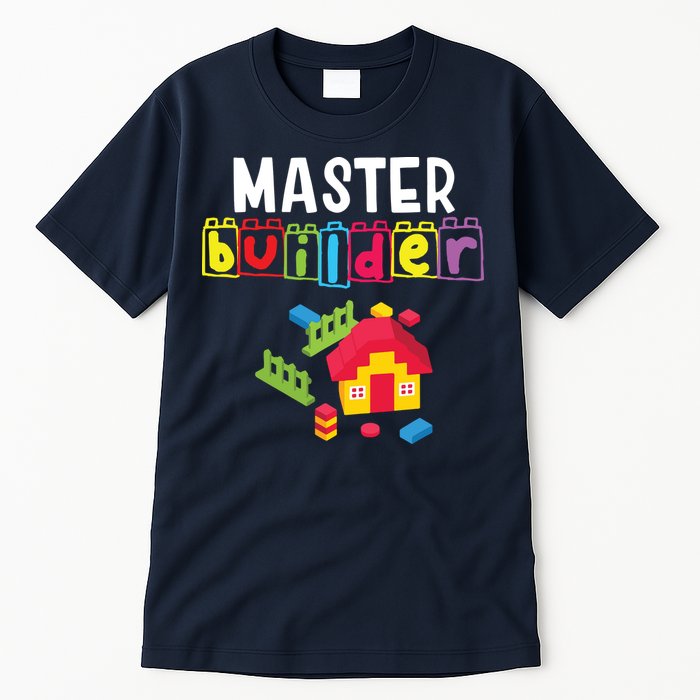 Master Builder Building Blocks Brick Builders Toys Gift Tall T-Shirt