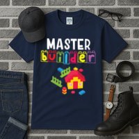 Master Builder Building Blocks Brick Builders Toys Gift Tall T-Shirt