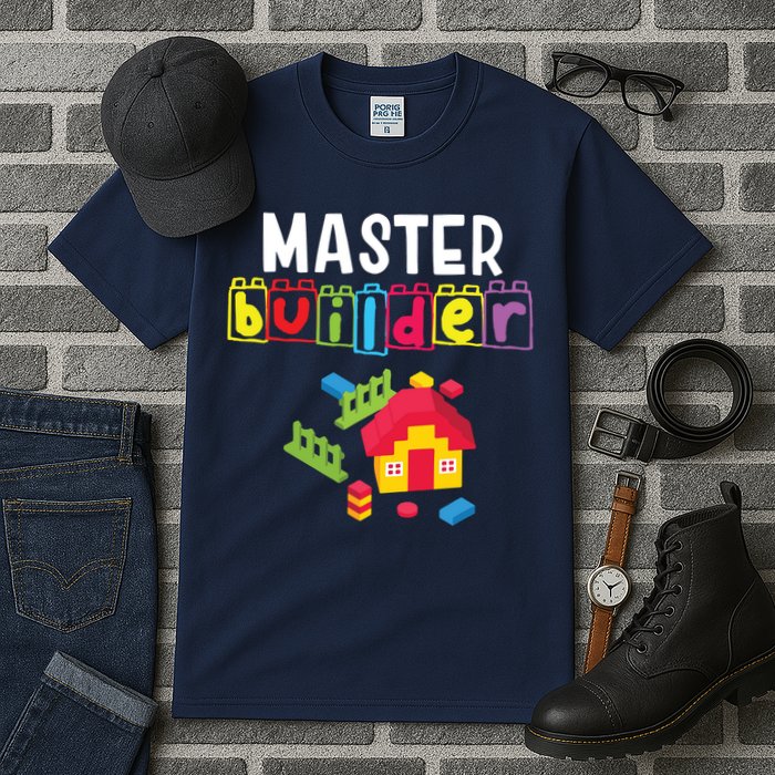 Master Builder Building Blocks Brick Builders Toys Gift Tall T-Shirt