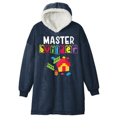 Master Builder Building Blocks Brick Builders Toys Gift Hooded Wearable Blanket