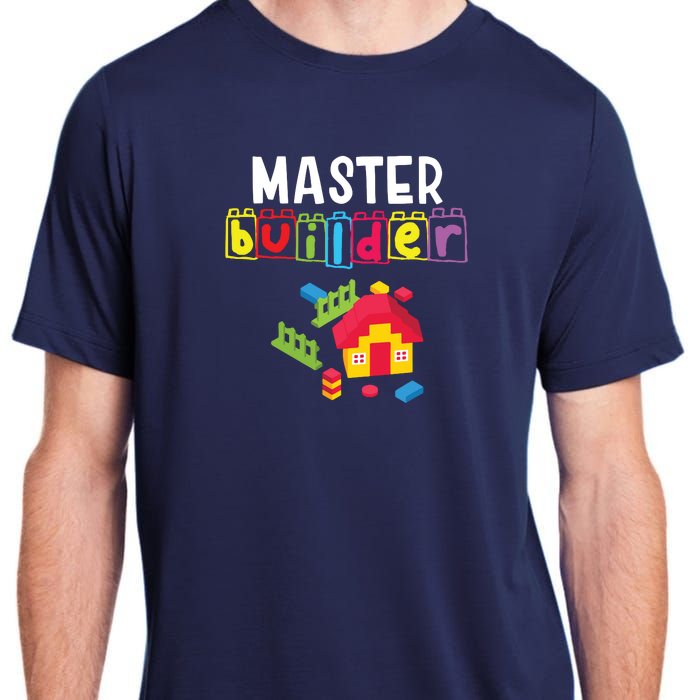 Master Builder Building Blocks Brick Builders Toys Gift Adult ChromaSoft Performance T-Shirt