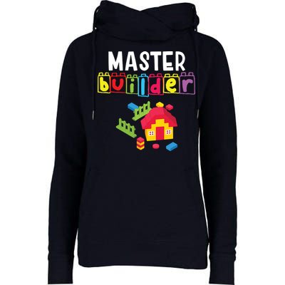 Master Builder Building Blocks Brick Builders Toys Gift Womens Funnel Neck Pullover Hood