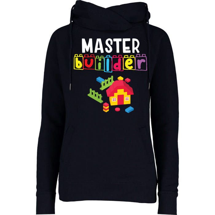Master Builder Building Blocks Brick Builders Toys Gift Womens Funnel Neck Pullover Hood