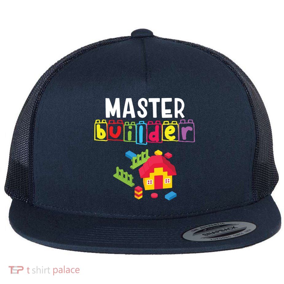 Master Builder Building Blocks Brick Builders Toys Gift Flatbill Hat