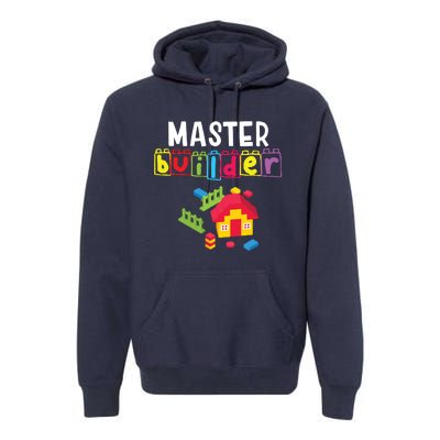 Master Builder Building Blocks Brick Builders Toys Gift Premium Hoodie