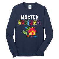 Master Builder Building Blocks Brick Builders Toys Gift Tall Long Sleeve T-Shirt