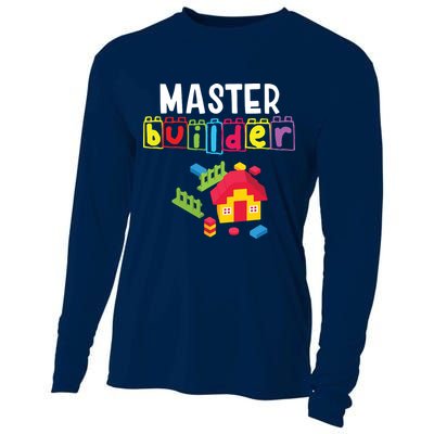 Master Builder Building Blocks Brick Builders Toys Gift Cooling Performance Long Sleeve Crew