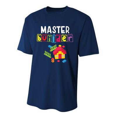 Master Builder Building Blocks Brick Builders Toys Gift Performance Sprint T-Shirt