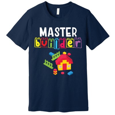 Master Builder Building Blocks Brick Builders Toys Gift Premium T-Shirt