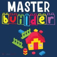 Master Builder Building Blocks Brick Builders Toys Gift Toddler Fine Jersey T-Shirt
