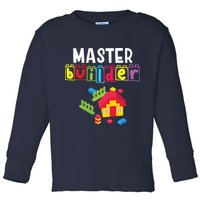 Master Builder Building Blocks Brick Builders Toys Gift Toddler Long Sleeve Shirt