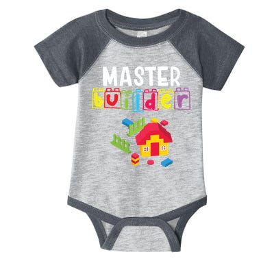 Master Builder Building Blocks Brick Builders Toys Gift Infant Baby Jersey Bodysuit