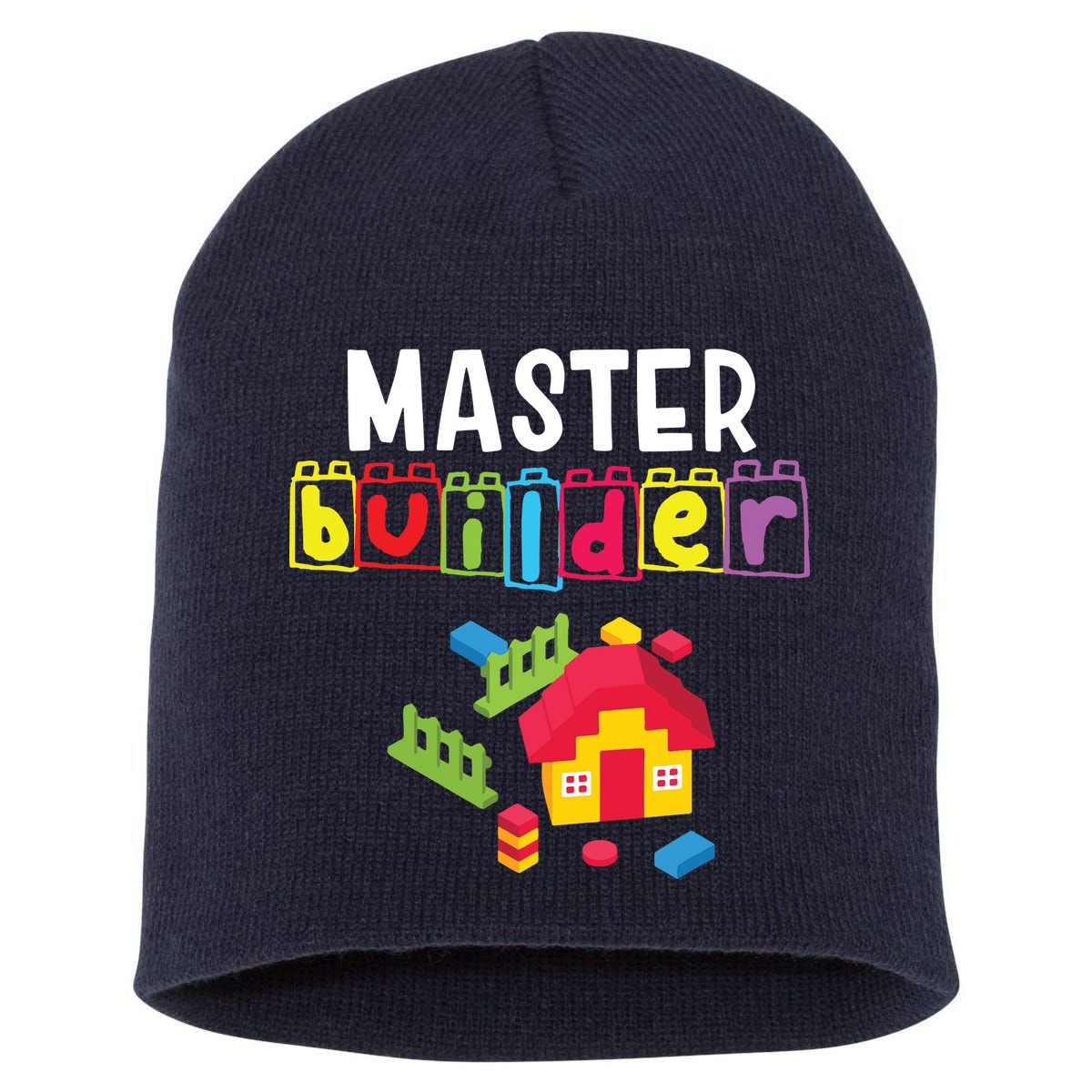 Master Builder Building Blocks Brick Builders Toys Gift Short Acrylic Beanie
