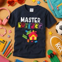 Master Builder Building Blocks Brick Builders Toys Gift Kids T-Shirt
