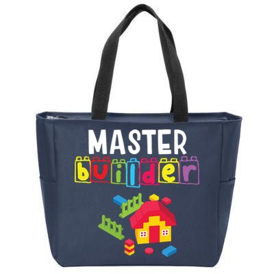 Master Builder Building Blocks Brick Builders Toys Gift Zip Tote Bag