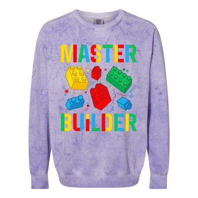 Master Builder Building Blocks Brick Toy Master Builder Colorblast Crewneck Sweatshirt