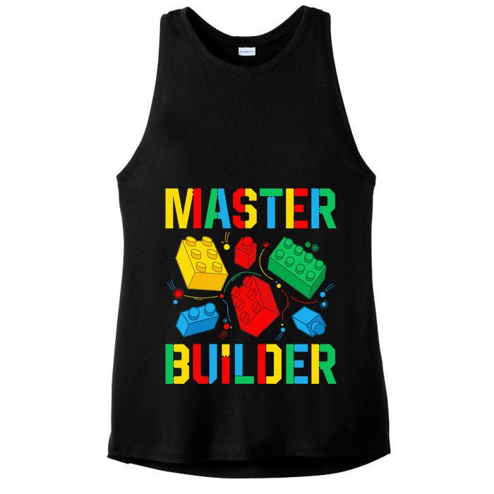 Master Builder Building Blocks Brick Toy Master Builder Ladies PosiCharge Tri-Blend Wicking Tank
