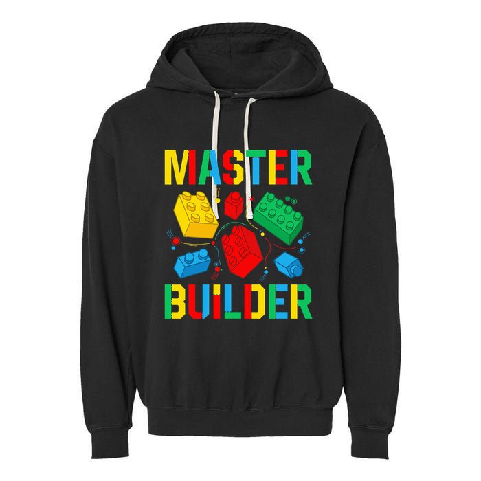 Master Builder Building Blocks Brick Toy Master Builder Garment-Dyed Fleece Hoodie