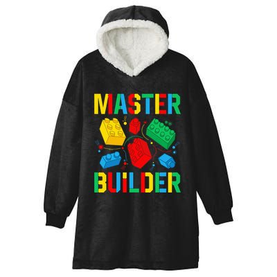 Master Builder Building Blocks Brick Toy Master Builder Hooded Wearable Blanket