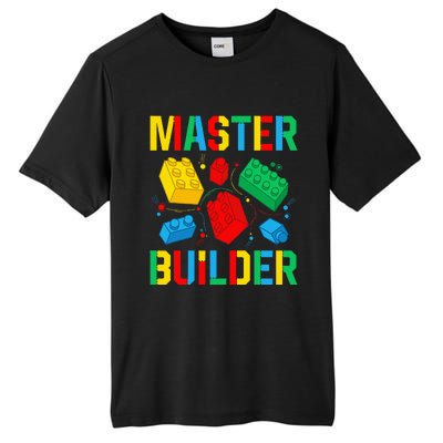 Master Builder Building Blocks Brick Toy Master Builder Tall Fusion ChromaSoft Performance T-Shirt