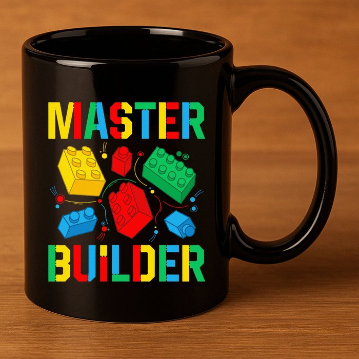 Master Builder Building Blocks Brick Toy Master Builder 11oz C Handle Ceramic Mug