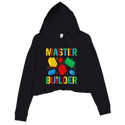 Master Builder Building Blocks Brick Toy Master Builder Crop Fleece Hoodie