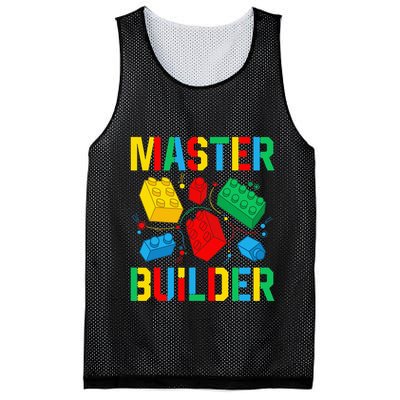 Master Builder Building Blocks Brick Toy Master Builder Mesh Reversible Basketball Jersey Tank