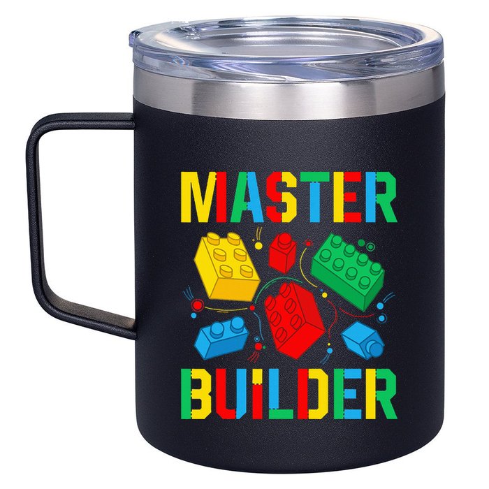Master Builder Building Blocks Brick Toy Master Builder 12oz Stainless Steel Coffee Mug