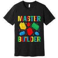 Master Builder Building Blocks Brick Toy Master Builder Premium T-Shirt