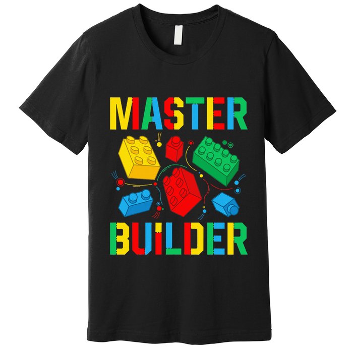 Master Builder Building Blocks Brick Toy Master Builder Premium T-Shirt
