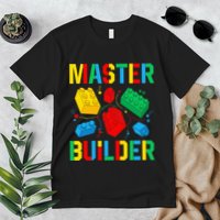 Master Builder Building Blocks Brick Toy Master Builder Premium T-Shirt