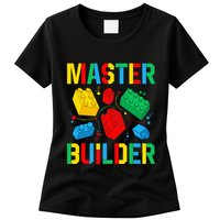 Master Builder Building Blocks Brick Toy Master Builder Womens T-Shirt