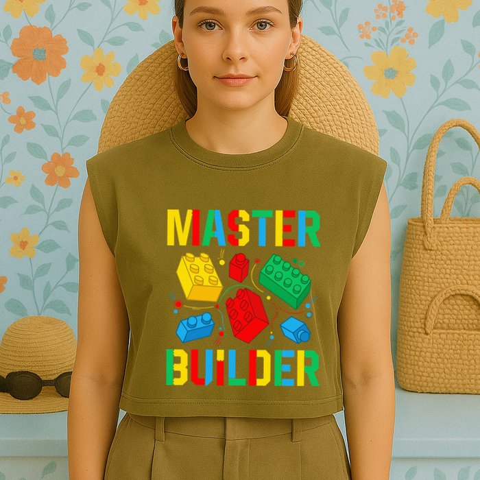 Master Builder Building Blocks Brick Toy Master Builder Garment-Dyed Women's Muscle Tee