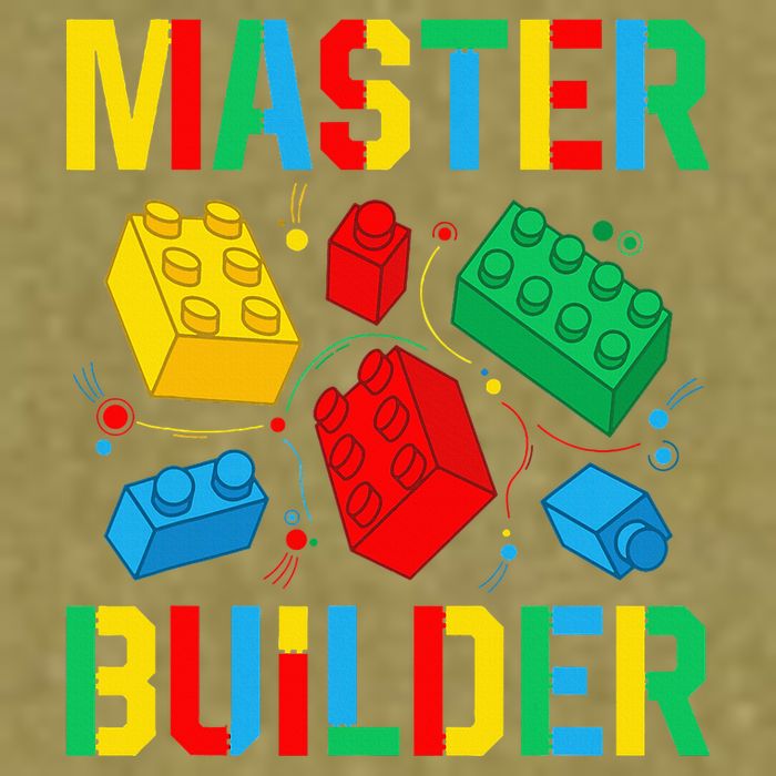 Master Builder Building Blocks Brick Toy Master Builder Garment-Dyed Women's Muscle Tee