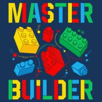 Master Builder Building Blocks Brick Toy Master Builder Infant Baby Jersey Bodysuit