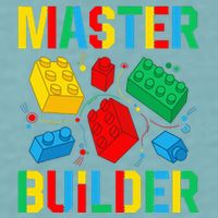 Master Builder Building Blocks Brick Toy Master Builder Sueded Cloud Jersey T-Shirt