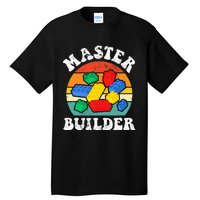 Master Builder Building Blocks Brick Toy Master Builder Tall T-Shirt