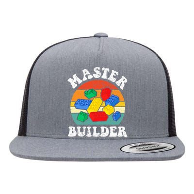 Master Builder Building Blocks Brick Toy Master Builder Flat Bill Trucker Hat