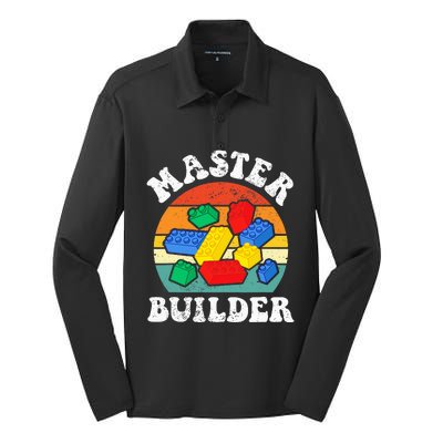 Master Builder Building Blocks Brick Toy Master Builder Silk Touch Performance Long Sleeve Polo