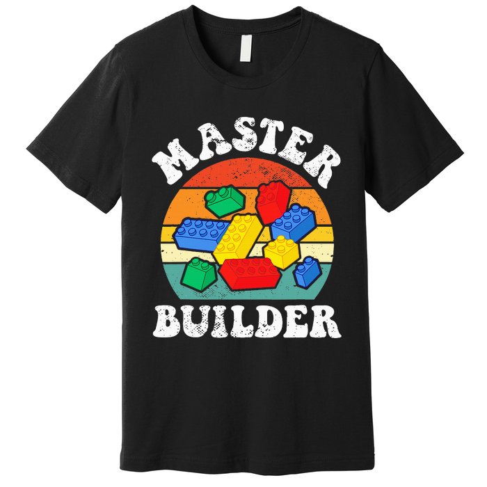 Master Builder Building Blocks Brick Toy Master Builder Premium T-Shirt