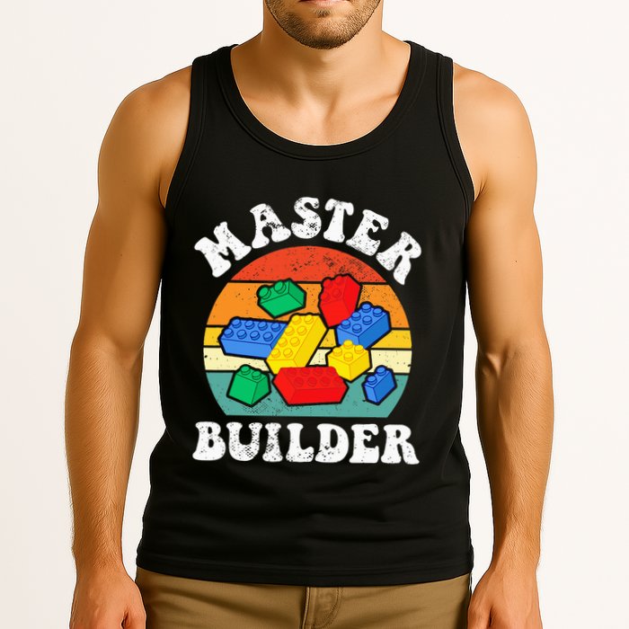 Master Builder Building Blocks Brick Toy Master Builder Tank Top