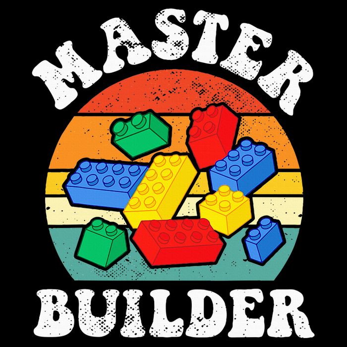 Master Builder Building Blocks Brick Toy Master Builder Tank Top
