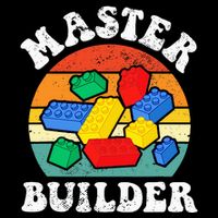 Master Builder Building Blocks Brick Toy Master Builder Toddler T-Shirt