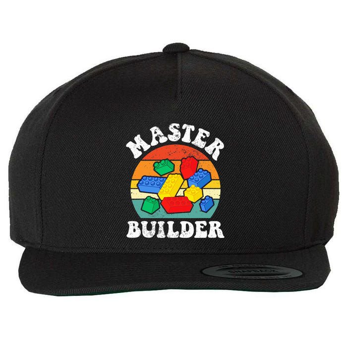 Master Builder Building Blocks Brick Toy Master Builder Wool Snapback Cap