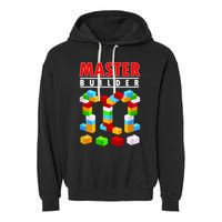 Master Builder Blocks Brick Funny Toys Garment-Dyed Fleece Hoodie
