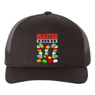 Master Builder Blocks Brick Funny Toys Yupoong Adult 5-Panel Trucker Hat